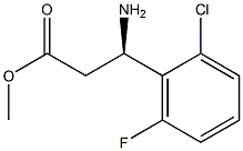 METHYL (3R)-3-AMINO-3-(2-CHLORO-6-FLUOROPHENYL)PROPANOATE Struktur