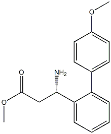 METHYL (3S)-3-AMINO-3-[2-(4-METHOXYPHENYL)PHENYL]PROPANOATE Struktur