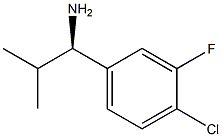 (1R)-1-(4-CHLORO-3-FLUOROPHENYL)-2-METHYLPROPYLAMINE Struktur