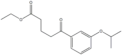 ETHYL 5-(3-ISOPROPOXYPHENYL)-5-OXOVALERATE Struktur