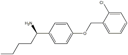 (1R)-1-(4-[(2-CHLOROPHENYL)METHOXY]PHENYL)PENTYLAMINE Struktur