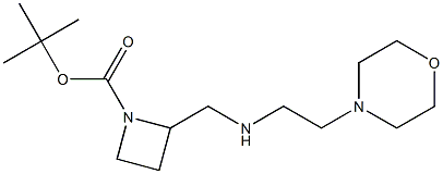 1-BOC-2-([(MORPHOLIN-4-YLETHYL)-AMINO]-METHYL)-AZETIDINE Struktur