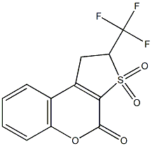 1,2-DIHYDRO-2-TRIFLUOROMETHYL-4H-THIENO-[2,3-C]-CHROMENE-3,3,4-TRIONE Struktur