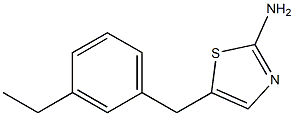 5-(3-ETHYLBENZYL)-1,3-THIAZOL-2-AMINE Struktur