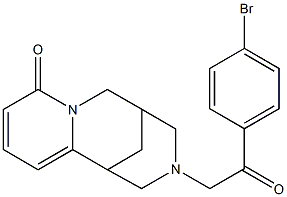 11-[2-(4-BROMOPHENYL)-2-OXOETHYL]-7,11-DIAZATRICYCLO[7.3.1.0~2,7~]TRIDECA-2,4-DIEN-6-ONE Struktur