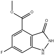 6-FLUORO-3-HYDROXY-4-INDAZOLECARBOXYLIC ACID METHYL ESTER Struktur