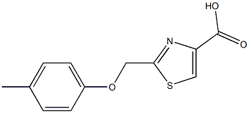 2-[(4-METHYLPHENOXY)METHYL]-1,3-THIAZOLE-4-CARBOXYLIC ACID Struktur