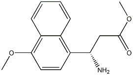 METHYL (3S)-3-AMINO-3-(4-METHOXYNAPHTHYL)PROPANOATE Struktur