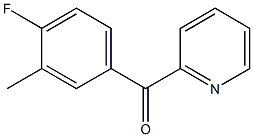 2-(4-FLUORO-3-METHYLBENZOYL)PYRIDINE Struktur