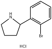 2-(2-BROMO-PHENYL)-PYRROLIDINE HYDROCHLORIDE Struktur