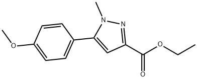 ETHYL 5-(4-METHOXYPHENYL)-1-METHYL-1H-PYRAZOLE-3-CARBOXYLATE Struktur