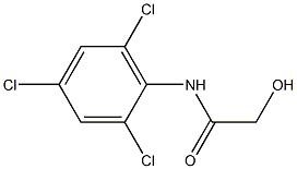 2-HYDROXY-N-(2,4,6-TRICHLOROPHENYL)ACETAMIDE Struktur