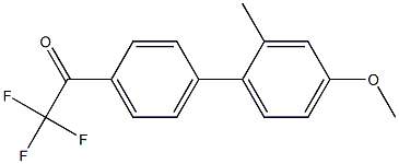 4'-(4-METHOXY-2-METHYLPHENYL)-2,2,2-TRIFLUOROACETOPHENONE Struktur