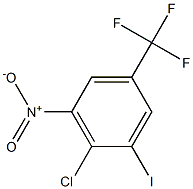 3-IODO-4-CHLORO-5-NITROBENZOTRIFLUORIDE Struktur