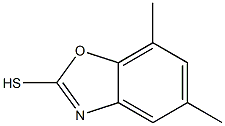 5,7-DIMETHYLBENZO[D]OXAZOLE-2-THIOL Struktur