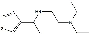 N,N-DIETHYL-N'-(1-THIAZOL-4-YL-ETHYL)-ETHANE-1,2-DIAMINE Struktur