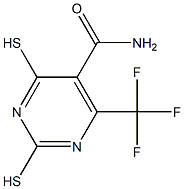 2,4-DIMERCAPTO-6-(TRIFLUOROMETHYL)PYRIMIDIN-5-YLFORMAMIDE Struktur