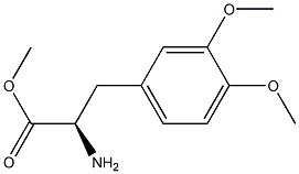 METHYL (2R)-2-AMINO-3-(3,4-DIMETHOXYPHENYL)PROPANOATE Struktur