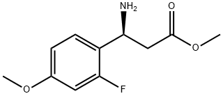 METHYL (3S)-3-AMINO-3-(2-FLUORO-4-METHOXYPHENYL)PROPANOATE Struktur