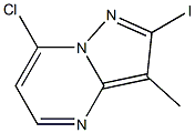 7-CHLORO-2-IODO-3-METHYL-PYRAZOLO[1,5-A]PYRIMIDINE Struktur