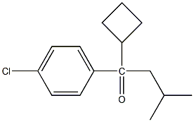 1-(4-CHLOROPHENYL)-1-CYCLOBUTYL 2-METHYLPROPYL METHANONE Struktur