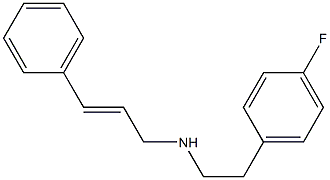 N-(2-(4-FLUOROPHENYL)ETHYL)-3-PHENYLPROP-2-EN-1-AMINE Struktur