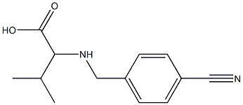 2-[(4-CYANOBENZYL)AMINO]-3-METHYLBUTANOIC ACID Struktur