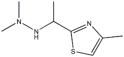 N,N-DIMETHYL-N'-[1-(4-METHYL-THIAZOL-2-YL)-ETHYL]-HYDRAZINE Struktur