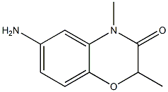 6-AMINO-2,4-DIMETHYL-4H-BENZO[1,4]OXAZIN-3-ONE Struktur