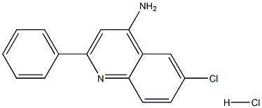 4-AMINO-6-CHLORO-2-PHENYLQUINOLINE HYDROCHLORIDE Struktur