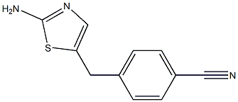 4-[(2-AMINO-1,3-THIAZOL-5-YL)METHYL]BENZONITRILE Struktur