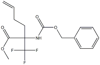 METHYL 2-([(BENZYLOXY)CARBONYL]AMINO)-2-(TRIFLUOROMETHYL)HEX-5-ENOATE Struktur