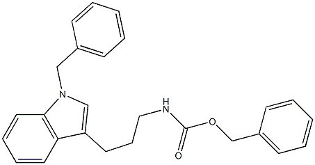 BENZYL 3-(1-BENZYL-1H-INDOL-3-YL)PROPYLCARBAMATE Struktur