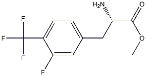 METHYL (2S)-2-AMINO-3-[3-FLUORO-4-(TRIFLUOROMETHYL)PHENYL]PROPANOATE Struktur