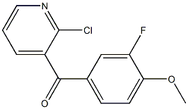 2-CHLORO-3-(3-FLUORO-4-METHOXYBENZOYL)PYRIDINE Struktur