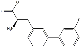 METHYL (2R)-2-AMINO-3-[3-(3-FLUOROPHENYL)PHENYL]PROPANOATE Struktur