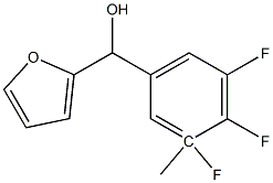 5-METHYL-2-FURYL-(3,4,5-TRIFLUOROPHENYL)METHANOL Struktur