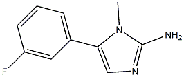 5-(3-FLUORO-PHENYL)-1-METHYL-1H-IMIDAZOL-2-YLAMINE Struktur