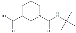 1-[(TERT-BUTYLAMINO)CARBONYL]PIPERIDINE-3-CARBOXYLIC ACID Struktur