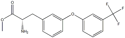 METHYL (2S)-2-AMINO-3-(3-[3-(TRIFLUOROMETHYL)PHENOXY]PHENYL)PROPANOATE Struktur