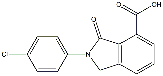 2-(4-CHLORO-PHENYL)-3-OXO-2,3-DIHYDRO-1H-ISOINDOLE-4-CARBOXYLIC ACID Struktur