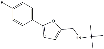 N-((5-(4-FLUOROPHENYL)-2-FURYL)METHYL)-2-METHYLPROPAN-2-AMINE Struktur