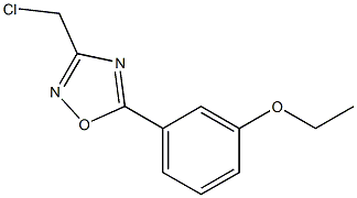 3-(CHLOROMETHYL)-5-(3-ETHOXYPHENYL)-1,2,4-OXADIAZOLE Struktur