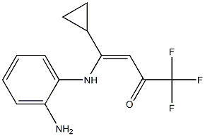 4-[(2-AMINOPHENYL)AMINO]-4-CYCLOPROPYL-1,1,1-TRIFLUOROBUT-3-(Z)-EN-2-ONE Struktur