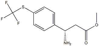 METHYL (3S)-3-AMINO-3-[4-(TRIFLUOROMETHYLTHIO)PHENYL]PROPANOATE Struktur