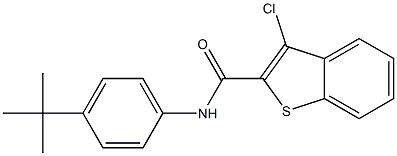 N-(4-(TERT-BUTYL)PHENYL)(3-CHLOROBENZO[B]THIOPHEN-2-YL)FORMAMIDE Struktur