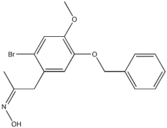 5-BENZYLOXY-2-BROMO-4-METHOXYPHENYLACETONE OXIME Struktur