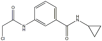 3-[(CHLOROACETYL)AMINO]-N-CYCLOPROPYLBENZAMIDE Struktur