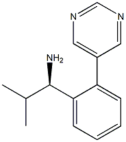 (1R)-2-METHYL-1-(2-PYRIMIDIN-5-YLPHENYL)PROPYLAMINE Struktur