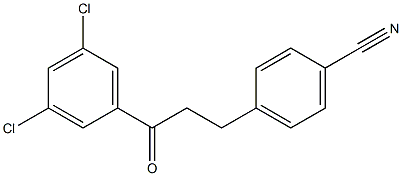 3-(4-CYANOPHENYL)-3',5'-DICHLOROPROPIOPHENONE Struktur